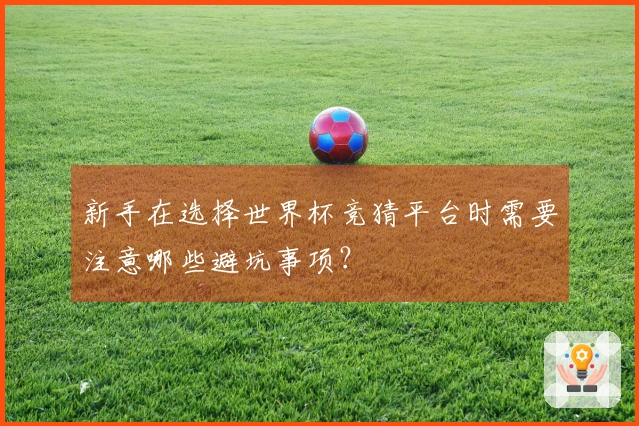 新手在选择世界杯竞猜平台时需要注意哪些避坑事项？
